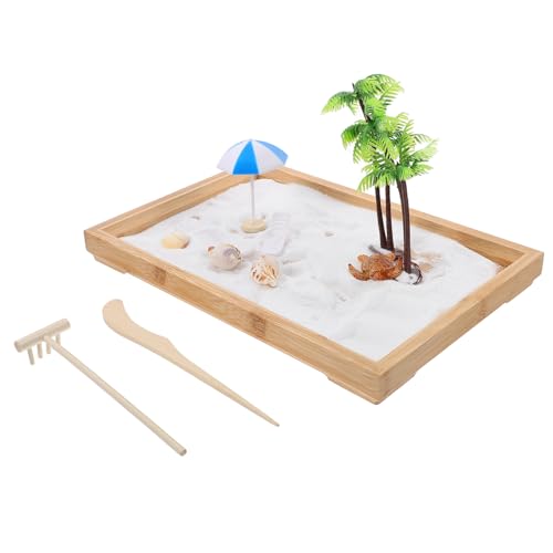Milisten 1Satz Kreativer Garten Sandkasten Mini Szene für Entspannende Auszeiten für Schreibtischdekoration und Stressabbau Perfektes für Bastelfans von Milisten