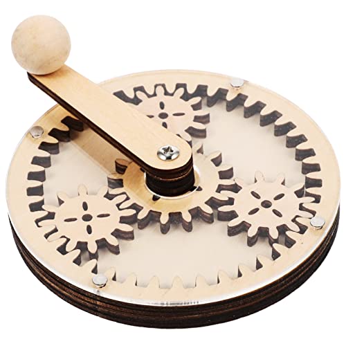 Milisten 1Satz Kreatives Montessori Für Gears Timer Busy Board Pädagogisches Holzspielzeug Motorik Und Kreativität Für Kleinkinder von Milisten