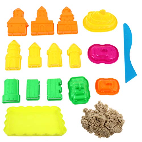 Milisten 1Satz Kreatives Schloss Spielzeugset aus Knetmasse für Teiliges DIY Formset für Handgemachte Plastilinformen Lernspielzeug für Sandkasten und Strand Fördert die Kreativität von Milisten