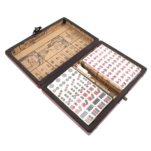 Milisten 1Satz Lustiges Mahjong Spielset für Unterwegs Teiliges Tragbares Mahjong Kit Zuhause Partys und Bars aus Hochwertigem Material Langlebig und Bruchsicher Tolles Milisten 1Satz Lustiges Mahjong Spielset für Unterwegs Teiliges Tragbares Mahjong Kit Zuhause Partys und Bars aus Hochwertigem Material Langlebig und Bruchsicher Tolles von Milisten