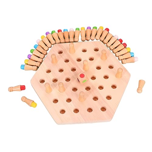 Milisten 1Satz Memory Schachspiel Holzspielzeug für Interaktives Lernspiel zur Gedächtnisentwicklung Multifunktionales Brettspiel mit Holzstücken für Konzentration und Geduld Milisten 1Satz Memory Schachspiel Holzspielzeug für Interaktives Lernspiel zur Gedächtnisentwicklung Multifunktionales Brettspiel mit Holzstücken für Konzentration und Geduld von Milisten