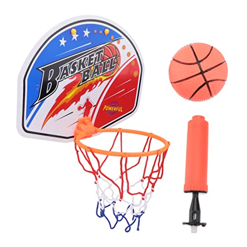 Milisten Indoor Basketballkorb für Kinder Kleiner Spielzeug Basketball Satz mit Wandmontage für Sportgeräte im Innenbereich Pumpe Fördert Basketballfähigkeiten und von Milisten