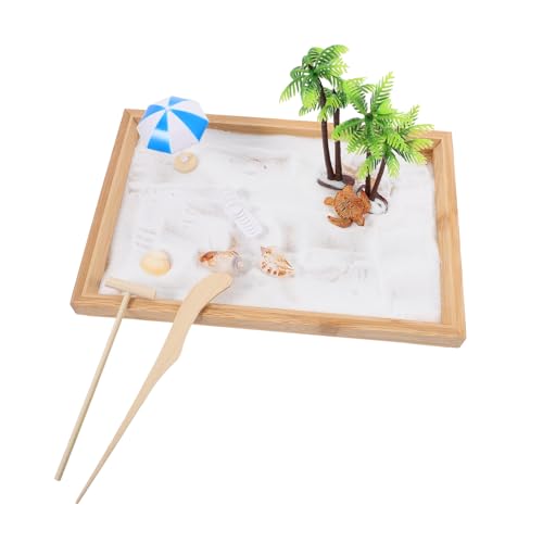 Milisten 1Satz Mini Garten Sand Tischdekoration für Büro und Zuhause Sandkasten Meeresmotiven Kreatives Stressabbau für Strände und Puppenhäuser Milisten 1Satz Mini Garten Sand Tischdekoration für Büro und Zuhause Sandkasten Meeresmotiven Kreatives Stressabbau für Strände und Puppenhäuser von Milisten