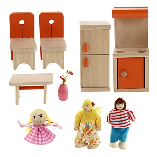 Milisten 1Satz Mini Küchen Spielzeugset Mit Künstlichen Möbeln Pädagogisches Holzspielzeug Für Realistische Mini Simulationsmöbel Für Rollenspiele Für Jungen von Milisten