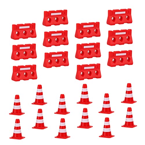 Milisten 1Satz Mini Verkehrs Straßenblock Spielzeugset Teiliges Rote Rote Wasserbarrieren Verkehrserziehung Bei Kindern Kognitives Lernspielzeug von Milisten