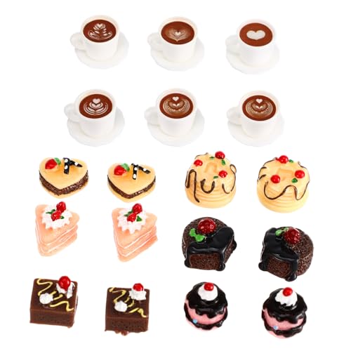 Milisten 1Satz Miniatur Lebensmittel für Puppenhaus Realistische Gefälschte Kuchen und Tassen Teiliges aus Resin für Puppenhausdekoration und Präsentation Milisten 1Satz Miniatur Lebensmittel für Puppenhaus Realistische Gefälschte Kuchen und Tassen Teiliges aus Resin für Puppenhausdekoration und Präsentation von Milisten