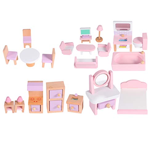 Milisten 1Satz Miniaturmöbel aus Holz für Puppenhaus Teiliges Dekoratives Mini Hausmöbel für Kinderzimmer Deko und Kreative Spiele Hochwertiges Sicheres Material Milisten 1Satz Miniaturmöbel aus Holz für Puppenhaus Teiliges Dekoratives Mini Hausmöbel für Kinderzimmer Deko und Kreative Spiele Hochwertiges Sicheres Material von Milisten