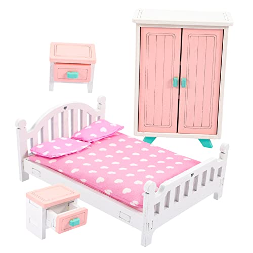 Milisten 1Satz Miniaturmöbel für Puppenhaus Miniaturschrank und Bett für Kreative für Fantasievolle Spielwelten und Mikrolandschaften Hochwertiges Langlebiges Design Milisten 1Satz Miniaturmöbel für Puppenhaus Miniaturschrank und Bett für Kreative für Fantasievolle Spielwelten und Mikrolandschaften Hochwertiges Langlebiges Design von Milisten