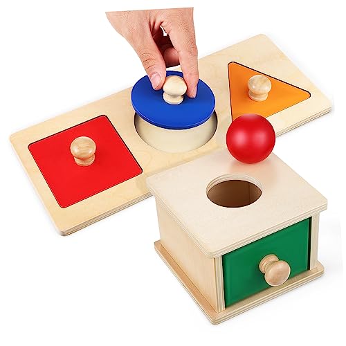 Milisten 1Satz Montessori Ballkiste für Holzspielzeug zur Objektpermanenz Fördert Feinmotorik Hand Augen Koordination Sicheres Material für Kleinkinder Milisten 1Satz Montessori Ballkiste für Holzspielzeug zur Objektpermanenz Fördert Feinmotorik Hand Augen Koordination Sicheres Material für Kleinkinder von Milisten