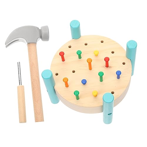 Milisten 1Satz Montessori Bunter Holz Nageltisch mit Spielzeughammer Feinmotorik und Hand Augen Koordination für Kleinkinder Kreatives Lernspielzeug für Jahre Milisten 1Satz Montessori Bunter Holz Nageltisch mit Spielzeughammer Feinmotorik und Hand Augen Koordination für Kleinkinder Kreatives Lernspielzeug für Jahre von Milisten