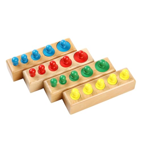Milisten 1Satz Montessori Holzzylinder Farbiges Bildungsspielzeug für Kleinkinder Motorikspielzeug Feinmotorik Interaktives Eltern Junge Mädchen für Jungen Milisten 1Satz Montessori Holzzylinder Farbiges Bildungsspielzeug für Kleinkinder Motorikspielzeug Feinmotorik Interaktives Eltern Junge Mädchen für Jungen von Milisten