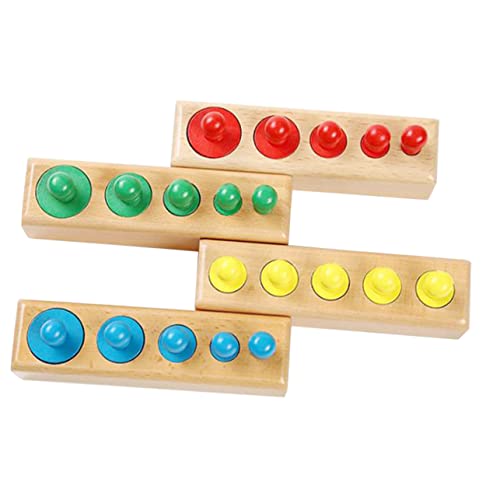 Milisten 1Satz Montessori Holzzylinder mit Knauf Sensorische Bildungswerkzeuge für Fördert Kreativität Hochwertiges Sicheres Material für Sicheres Milisten 1Satz Montessori Holzzylinder mit Knauf Sensorische Bildungswerkzeuge für Fördert Kreativität Hochwertiges Sicheres Material für Sicheres von Milisten