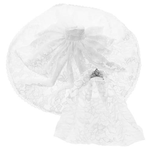 Milisten 1Satz Puppen Hochzeitskleid mit Schleier für Doll Exquisites Lebhaftes Design für DIY Puppen Spielzeugpuppenkostüm für Hochzeiten und Besondere Anlässe von Milisten