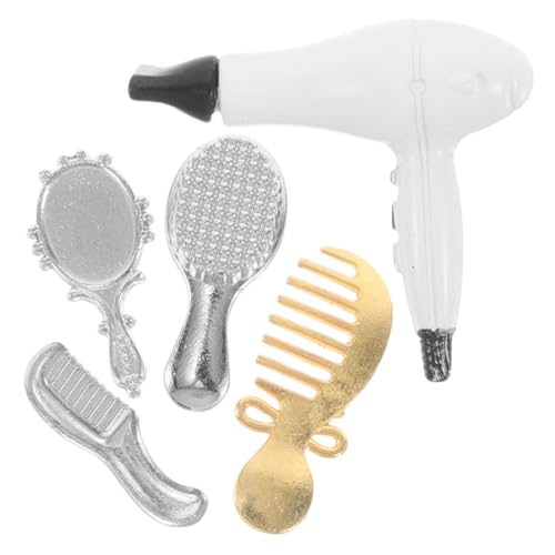 Milisten 1Satz Puppenhaus Friseursalon Set Teiliges Zubehör Mit Haartrockner Spiegel Und Haarbürste Für Puppenhaus Dekoration Und Rollenspiele Barbier Simulation Zubehör Milisten 1Satz Puppenhaus Friseursalon Set Teiliges Zubehör Mit Haartrockner Spiegel Und Haarbürste Für Puppenhaus Dekoration Und Rollenspiele Barbier Simulation Zubehör von Milisten