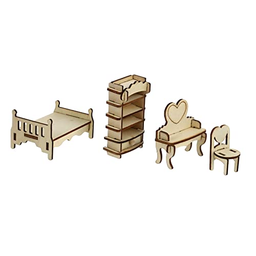 Milisten 1satz Dollhouse Furniture Miniaturmöbel Für Puppenhaus Teiliges Schlafzimmer Realistische Dekoration Für Junge Mädchen Für Kreatives Spiel Und Rollenspiele Milisten 1satz Dollhouse Furniture Miniaturmöbel Für Puppenhaus Teiliges Schlafzimmer Realistische Dekoration Für Junge Mädchen Für Kreatives Spiel Und Rollenspiele von Milisten