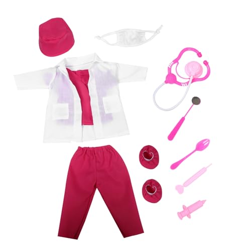 Milisten 1Satz Puppenkleidungsset für Große Puppen Krankenschwester Outfit mit Zubehör für Rollenspiele Fördert Kreativität und Soziale Fähigkeiten von Milisten