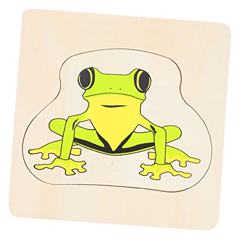 Milisten 1Satz Puzzle Board aus Holz Jigsaw Karikatur Puzzle für Pädagogisches Kognitiven Fähigkeiten und Eltern Junge Mädchen Beziehung für von Milisten