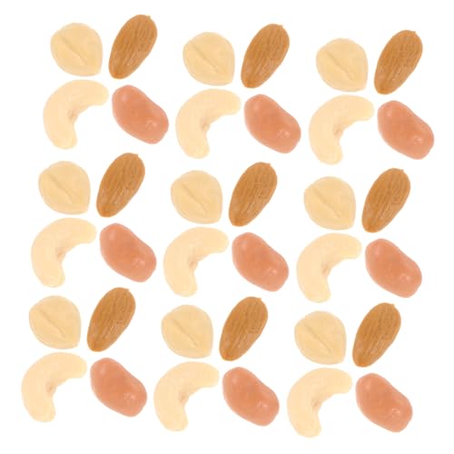 Milisten 1Satz Realistische Fälschungsnüsse für Puppenhäuser Handgefertigte Deko Requisiten für Fotografie DIY Projekte Je Sorte Erdnüsse Cashews Haselnüsse Mandeln Milisten 1Satz Realistische Fälschungsnüsse für Puppenhäuser Handgefertigte Deko Requisiten für Fotografie DIY Projekte Je Sorte Erdnüsse Cashews Haselnüsse Mandeln von Milisten