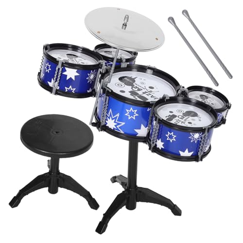 Milisten Kleinkind Schlagzeug Satz Kleiner Jazz Schlagzeug für Kinder Robustes Musikinstrument mit Soundeffekten Spielzeug für Musikalische Früherziehung Milisten Kleinkind Schlagzeug Satz Kleiner Jazz Schlagzeug für Kinder Robustes Musikinstrument mit Soundeffekten Spielzeug für Musikalische Früherziehung von Milisten