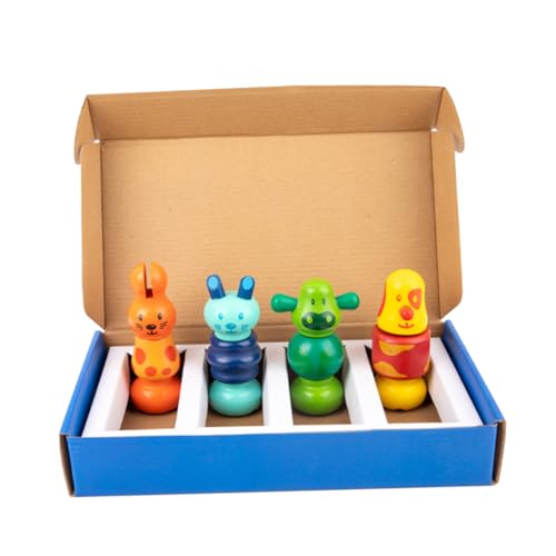 Milisten Schrauben Blockspielzeug für Kinder Holzspielzeug 1 Satz Pädagogisches Vorschulspielzeug zur Kognitiven Fähigkeiten für Kreative Denkspiele für Kleinkinder von Milisten