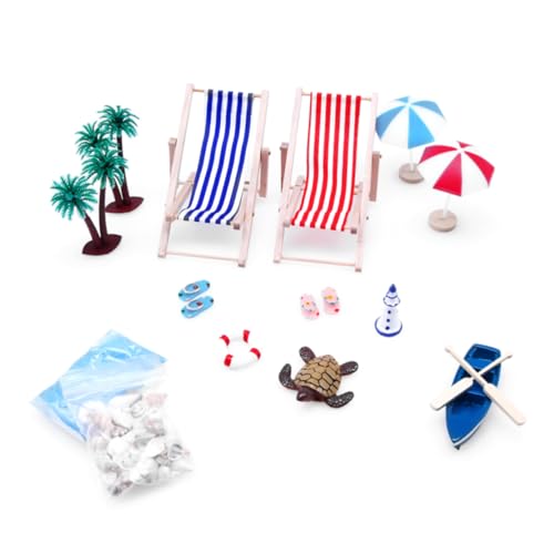 Milisten 1Satz Strand Ornamente Für Puppenhäuser Strandstuhl Und Boot Kreative Mikrolandschafts Deko Für Realistische Mini Figuren Für DIY Projekte Und Dekoration Milisten 1Satz Strand Ornamente Für Puppenhäuser Strandstuhl Und Boot Kreative Mikrolandschafts Deko Für Realistische Mini Figuren Für DIY Projekte Und Dekoration von Milisten