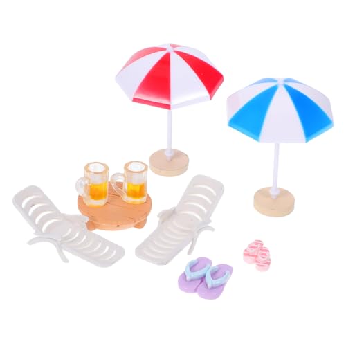 Milisten 1Satz Strandspielzeug mit Gartenstühlen Regenschirmen und Dekoration für Puppenhäuser Kreative Sandtischszene für DIY Projekte Milisten 1Satz Strandspielzeug mit Gartenstühlen Regenschirmen und Dekoration für Puppenhäuser Kreative Sandtischszene für DIY Projekte von Milisten