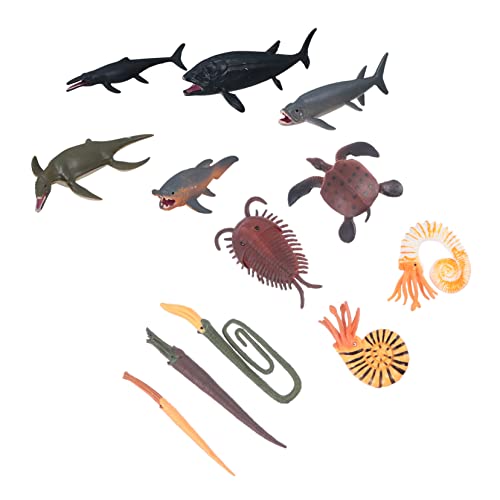 Milisten 1Satz Teiliges Prähistorische Meerestiermodelle Realistische Tierfiguren für Kunsthandwerk mit Meereslebewesen für Deko Lernspielzeug Geschenkidee für Kleine von Milisten