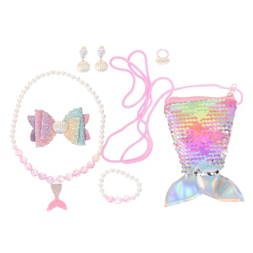 Milisten 1Satz Teiliges Schmuckset Mit Halskette Und Armband Pastellfarben Bezaubernde Meerjungfrau Design Für Partys Und Einfach Zu Komfortables Material Vielseitig von Milisten