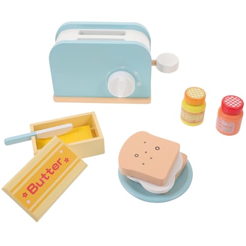 Milisten 1Satz Toaster Set für Holzspielzeug Zubehör Lernspielzeug zur Praktischer Fähigkeiten Sicheres und Langlebiges Material Farben für Kreatives Milisten 1Satz Toaster Set für Holzspielzeug Zubehör Lernspielzeug zur Praktischer Fähigkeiten Sicheres und Langlebiges Material Farben für Kreatives von Milisten