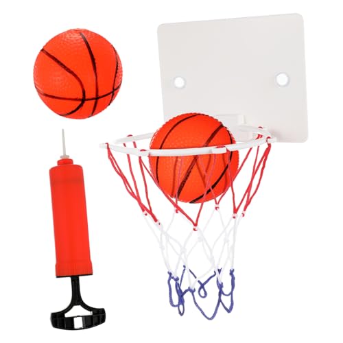 Milisten 1Satz Wandbasketballspielzeug für Rückwand Bälle Inflator Tragbares Indoor Basketballspielzeug mit Saugnapf für Einfaches Anbringen und Spaß zu Hause von Milisten