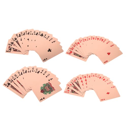 Milisten 1Satz Wasserdichtes Pokerkarten Roségold Mit Karten Professionelle Spielkarten Für Kartentricks Und Brettspiele Für Partys Und Reisen Milisten 1Satz Wasserdichtes Pokerkarten Roségold Mit Karten Professionelle Spielkarten Für Kartentricks Und Brettspiele Für Partys Und Reisen von Milisten