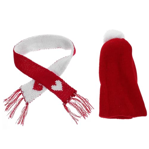 Milisten 1Satz Weihnachtsmützen Und Schal Süße Strickmützen Und Schals Für DIY Puppen Dekoration Weihnachtsdeko Basteln Zubehör Für Figuren Milisten 1Satz Weihnachtsmützen Und Schal Süße Strickmützen Und Schals Für DIY Puppen Dekoration Weihnachtsdeko Basteln Zubehör Für Figuren von Milisten