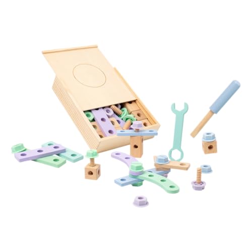 Milisten 1Satz Werkzeugset für Kleinkinder Pädagogisches Holzspielzeug Kreativität und Hand Auge Koordination DIY Konstruktionsspielzeug mit Interaktiven Bausteinen Milisten 1Satz Werkzeugset für Kleinkinder Pädagogisches Holzspielzeug Kreativität und Hand Auge Koordination DIY Konstruktionsspielzeug mit Interaktiven Bausteinen von Milisten