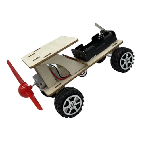 Milisten 1Satz Windbetriebenes DIY Spielzeugauto Für Bausatz Für Wissenschaftliche Experimente Robustes Modell Aus Holz Für Kreatives Lernen Und Stem Bildung von Milisten