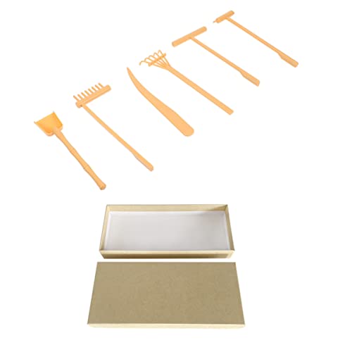 Milisten 1Satz Zen Garten Set mit Sand Zeichnungswerkzeug und Rake für Schreibtischdekoration Zubehör für Meditation und Kreative Entspannung Milisten 1Satz Zen Garten Set mit Sand Zeichnungswerkzeug und Rake für Schreibtischdekoration Zubehör für Meditation und Kreative Entspannung von Milisten