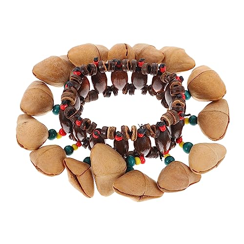 Milisten 1Stück Afrikanische Trommel aus Nuss Schale Kreative Handglocke Einzigartiges Percussion Instrument Sortierten Farben für Partys und Kinderaktivitäten von Milisten