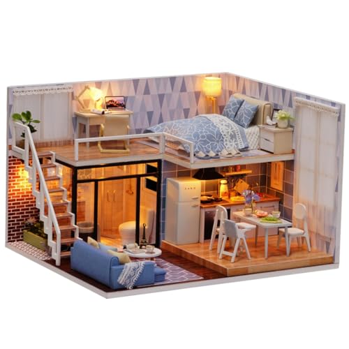 Milisten 1Stück DIY Miniatur Haus Bausatz Kreatives für Einfach zu Montierendes für Fantasievolles Rollenspiel für Freunde und Familie Milisten 1Stück DIY Miniatur Haus Bausatz Kreatives für Einfach zu Montierendes für Fantasievolles Rollenspiel für Freunde und Familie von Milisten