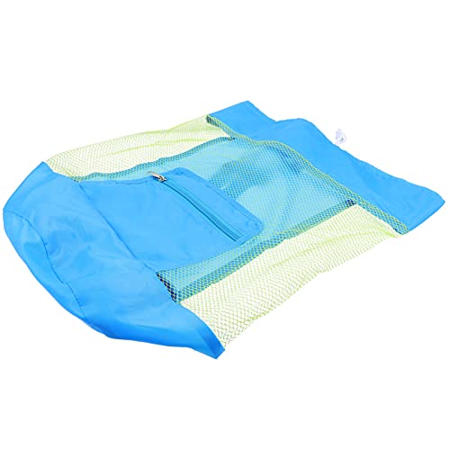 Milisten 1Stück Große Kapazität Faltbare Mesh Strandtasche für Sandspielzeug Robuste und Aufbewahrungstasche mit Einstellbaren Trägern für Strand Reisen und Picknick von Milisten