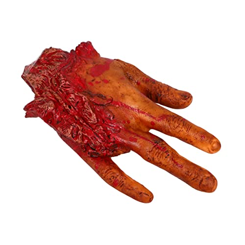 Milisten 1Stück Halloween Blutige Organ Abgetrennte Hand Requisite für Gruselige Dekoration Gruselige Halloween für Partys und Horror Events PU Material von Milisten