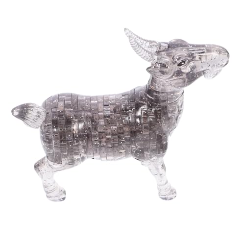 Milisten 1Stück Kristallpuzzle Ziege Kreatives und Elegantes Tierdesign Selbst zu Montieren Zuhause und Bürodekoration und Langlebig von Milisten
