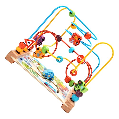 Milisten Holz Bead Maze Spielzeug Für Junge Mädchen Pädagogisches Lernspielzeug Mit Glatten Perlen Fördert Feinmotorik Und Greiffähigkeit Geeignet Für Kleinkinder Und Vorschulkinder von Milisten