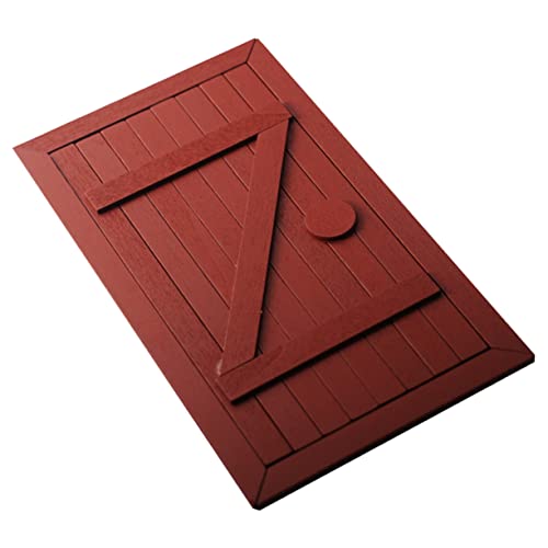 Milisten 1Stück Mini Holztür Dekoration Für Puppenhaus Einzigartiges Zubehör Für Kreative Rollenspiele Und Fotografie Props Langlebig Und Sicher Für Mini von Milisten