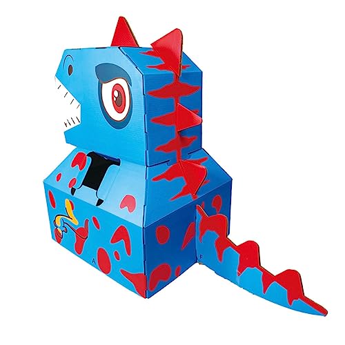 Milisten 1Stück Papier Dinosaurier Karton Modell Kreatives Bastelset für Cosplay und Interaktive Spiele für und Pädagogisches von Milisten