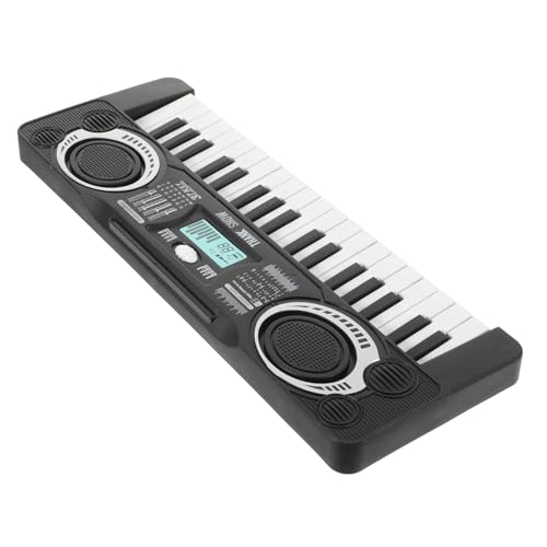 Milisten 1Stück Piano für Tasten Musikspielzeug Schwarz Lernspielzeug Hörfähigkeit und Feinmotorik Tragbares Klavier für Jungen von Milisten