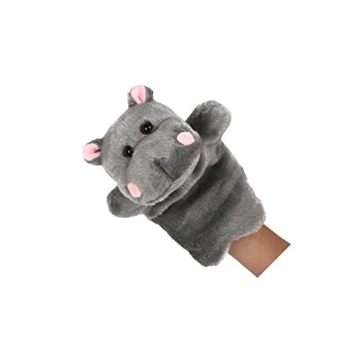 Milisten 1Stück Plüsch Handpuppe für Geschichtenerzählen Interaktives Fantasie und Kommunikationsfähigkeiten für Eltern und Dunkelgrau von Milisten