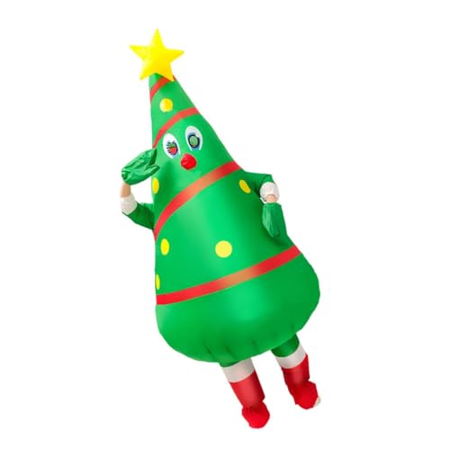Milisten 1stk Aufblasbarer Weihnachtsbaum Aufblasbares Weihnachten Weihnachtskostüm Weihnachten Aufblasbarer Badeanzug Weihnachts-cosplay-anzüge Weihnachtsbaum Kostüm Tuch Bilden Kleidung von Milisten