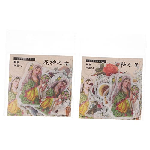 Milisten 2 Boxen Material dekorative Aufkleber Scrapbook-Aufkleber Washi-Aufkleber für Scrapbooking DIY dekorativer Aufkleber Washi-Sticker selber Machen Scrapbook -Aufkleber Papier von Milisten