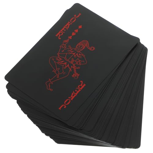 Milisten 2 Boxen wasserdichte Spielkarten Familienspiel Deck Pokerspiel für Party Kartenspiele Kartenvorrat Partyspiel Brettspiele nach Hause brettspiel versorgung Plastik von Milisten