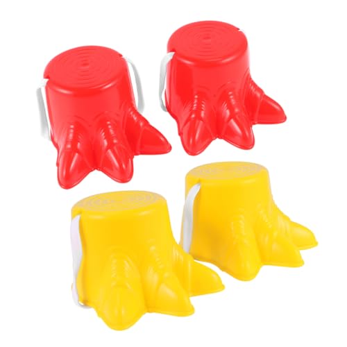 Milisten 2 Paar Stelzenschuhe Kinderstelzen Halloween Stelzen Gehstelzen Plattformstelzen Sensorik Trainingsstelzen Balance Eimer Sprungstelzen Kinderstelzen Kunststoff von Milisten