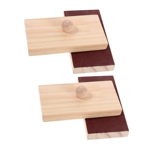 Milisten 2 Paare Holz-Rhythmus-sandblock Kleines Percussion-Instrument für Tragbares Montessori Einzigartigem Dualem Klangbrett für Vorschulerziehung und Familienaktivitäten von Milisten